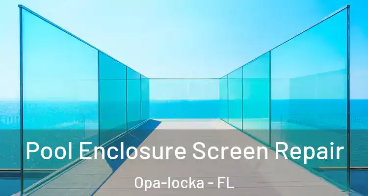  Pool Enclosure Screen Repair Opa-locka - FL